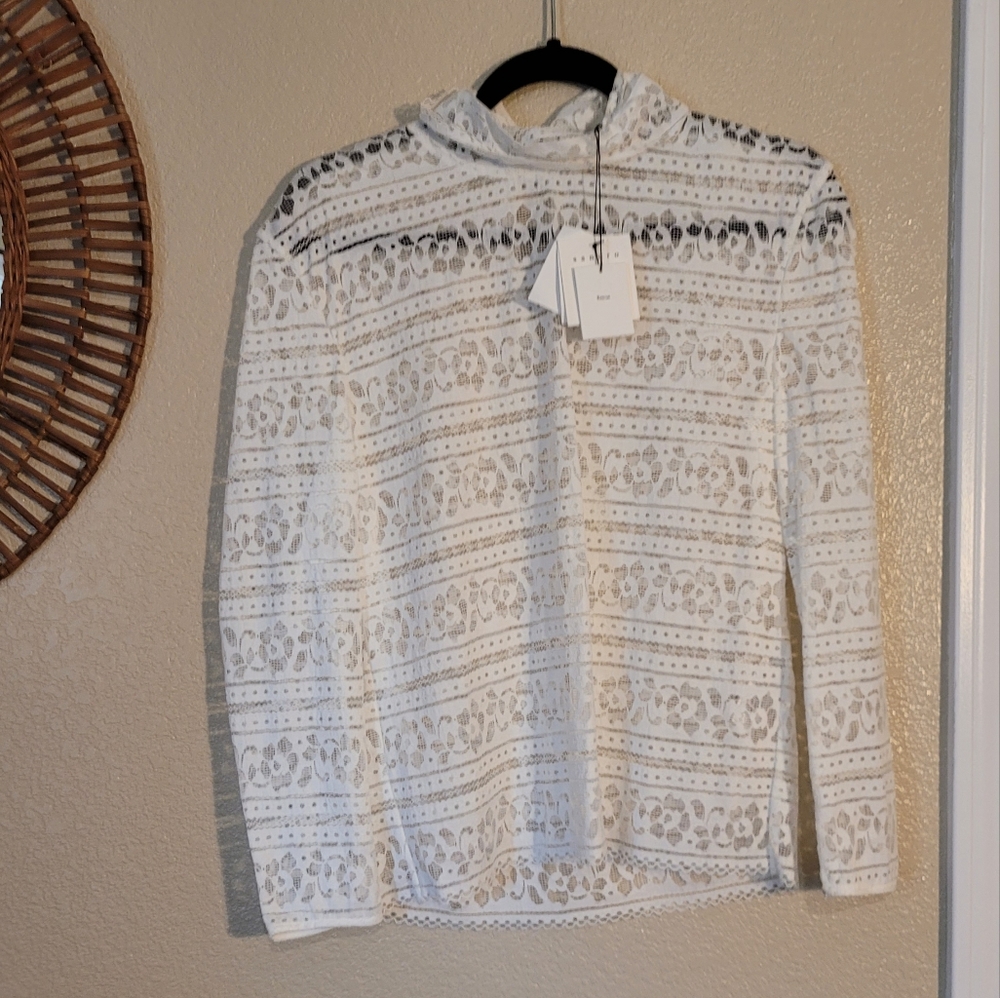 Sandro Paris lace blouse